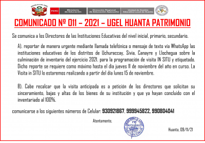 CULMINACIÓN DE INVENTARIO DEL EJERCICIO 2021.