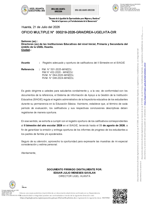 OFICIO MULTIPLE-000219-2026-DREA-UGELHTA-DIR